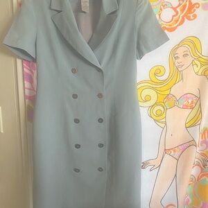 Jones New York Light Blue Midi Dress
